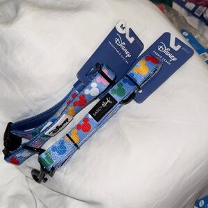 NWT✨ Sassy Woof x Disney world Mickey Mouse Confetti Collar & Leash, MEDIUM
